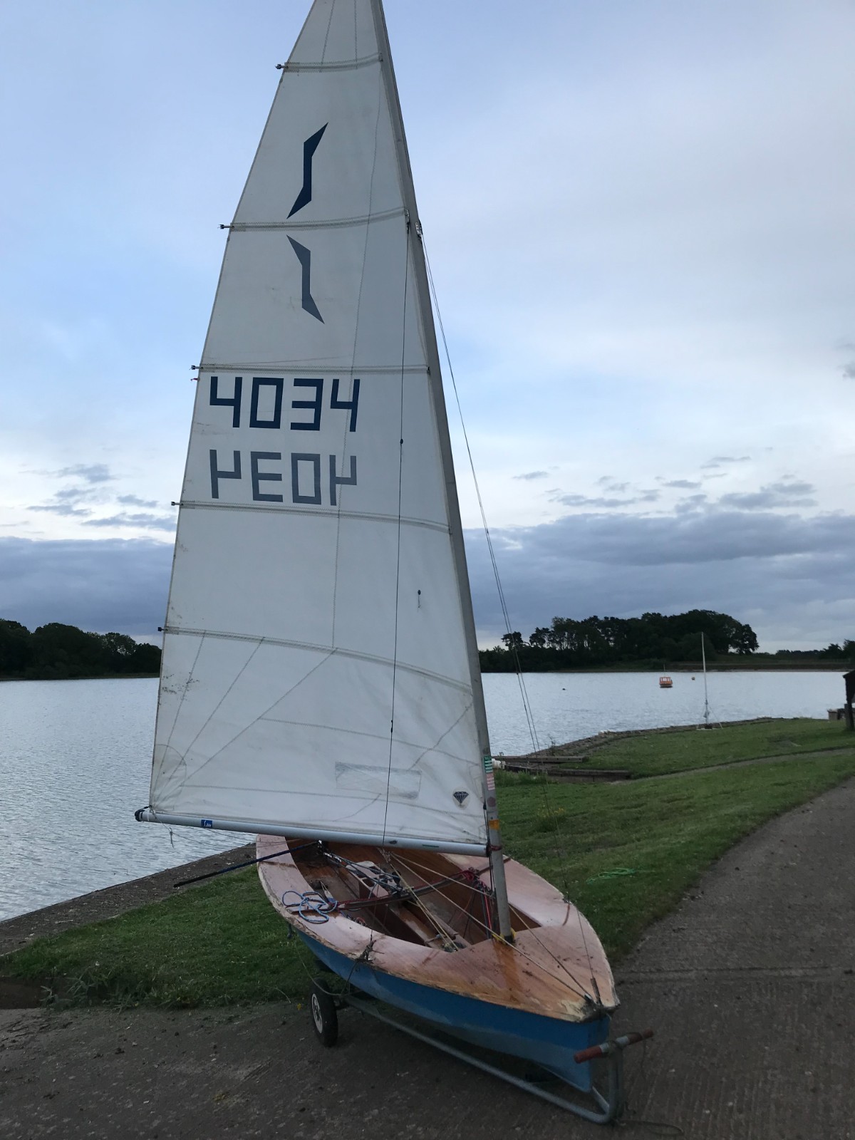 Solo Sailing Dinghy All Wood - used yesterday! for sale on eBay UK