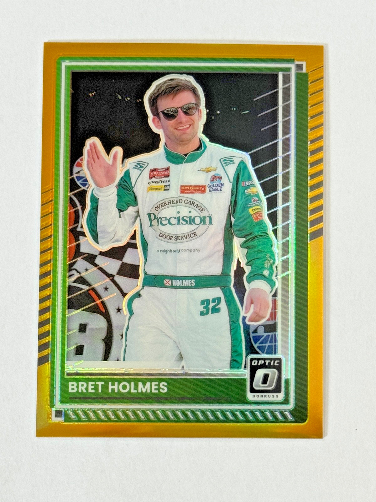2025 Donruss Racing BRET HOLMES Optic Gold 09/10