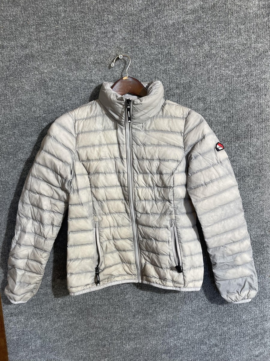 Superdry Altitude Performance Down Jacket Womens 4 Gray Puffer Full Zip