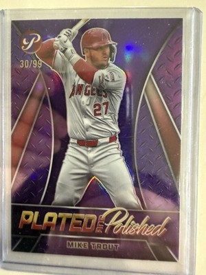 Topps Pristine 2025 Mike Trout Angels Plated & Polished PP-31 Purple /99