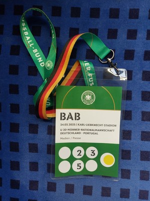 Used Ticket UEFA 24.03.2025 Germany Deutschland DFB U20 vs Portugal Media Presse