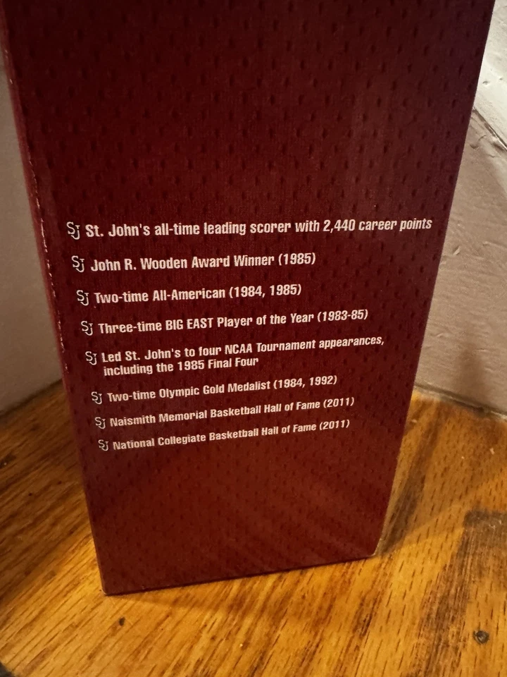 Chris Mullin Bobblehead St. John's Red Storm Head Coach Golden State NEW - Image 4 of 4