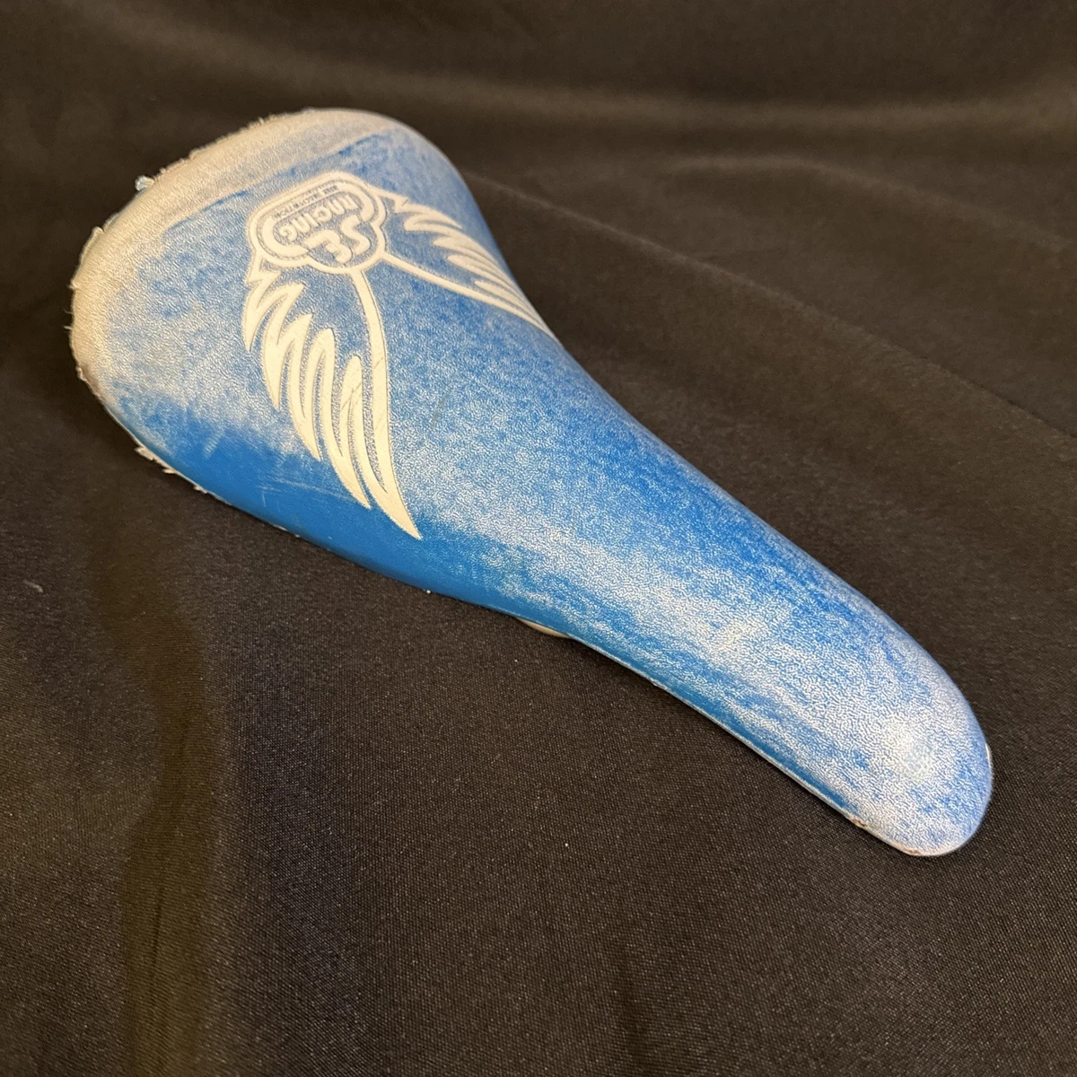 BMX Bike-Old School Blue Saddles, Seat Vintage Bike Parts for sale