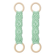 2 Pcs Kitchen Dish Towel Holder, Hanging Kitchen Towels for Oven, Light Green