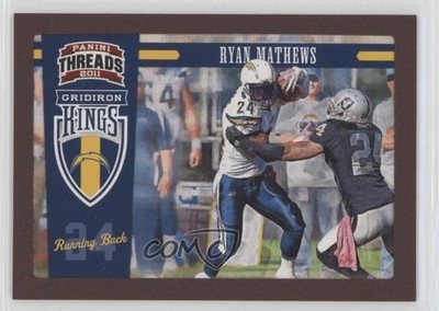 2011 Panini Threads Pro Gridiron Kings Red Framed 100/100 Ryan Mathews #40 rp9
