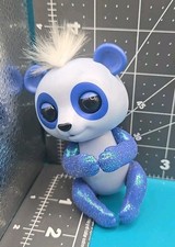 Fingerling Purple Glitter Panda White Hair, WowWee USED 2017 Tested Working