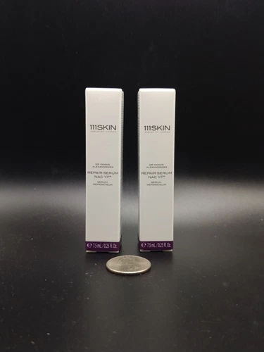 2x 111Skin Repair Serum NAC Y2 Travel Size 0.25 Oz/ 7.5 mL NIB 