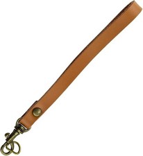 Genuine Leather Wristlet Strap Replacement Clutch Purse Key Wrist Lanyard Camel
