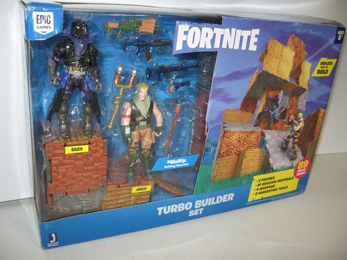 Fortnite Turbo Builder Set 2 - Raven & Jonesy Action Figures Epic Games Toys NEW - Picture 4 of 9