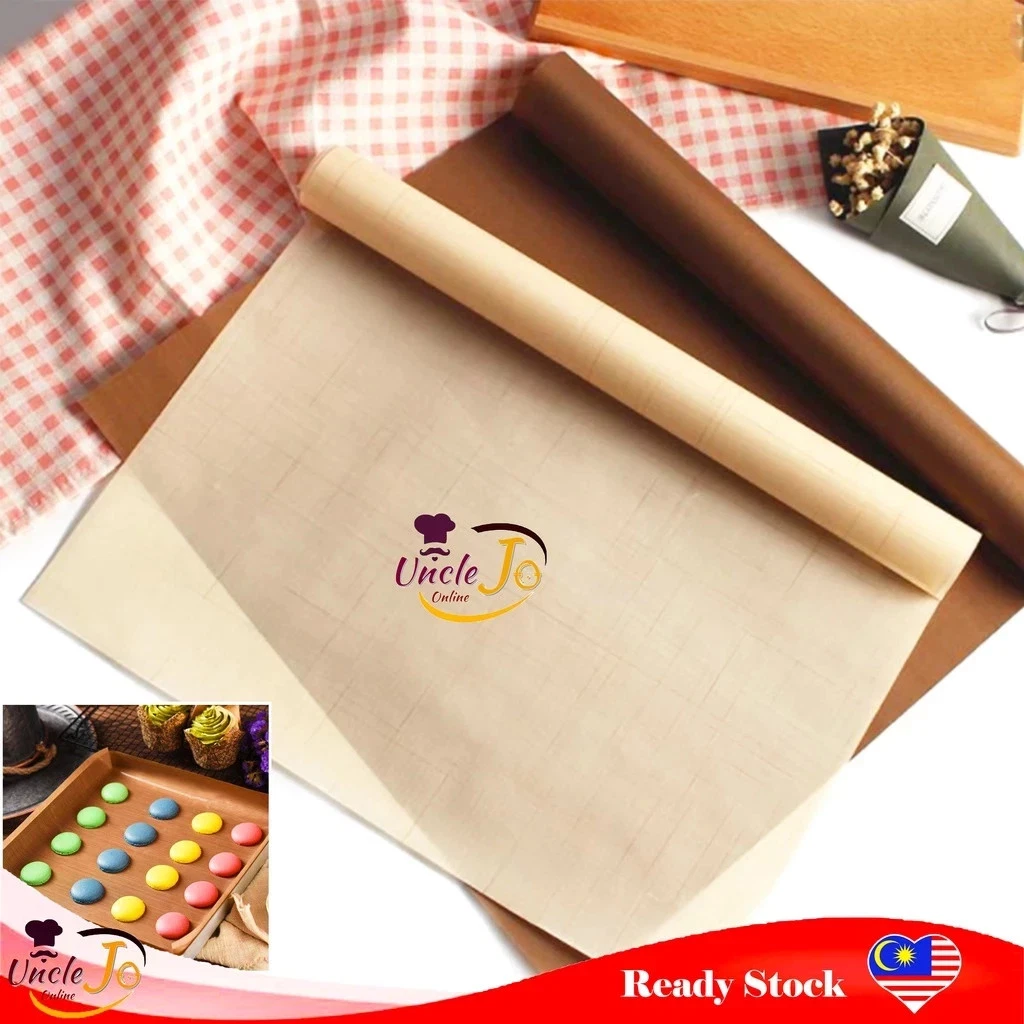 Non Stick Heat Press Pad Reusable Baking Mat BBQ Grill Non Stick Sheet Macaron