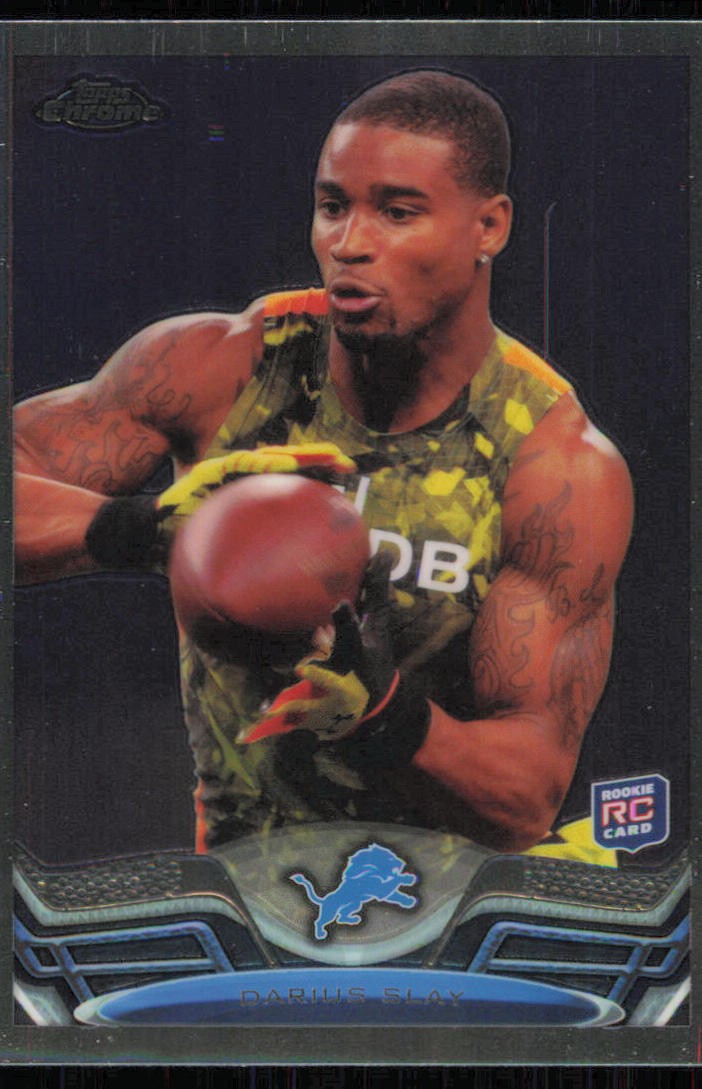 2013 Topps Chrome #167 Darius Slay Silver Refractor SN,RC Detroit Lions