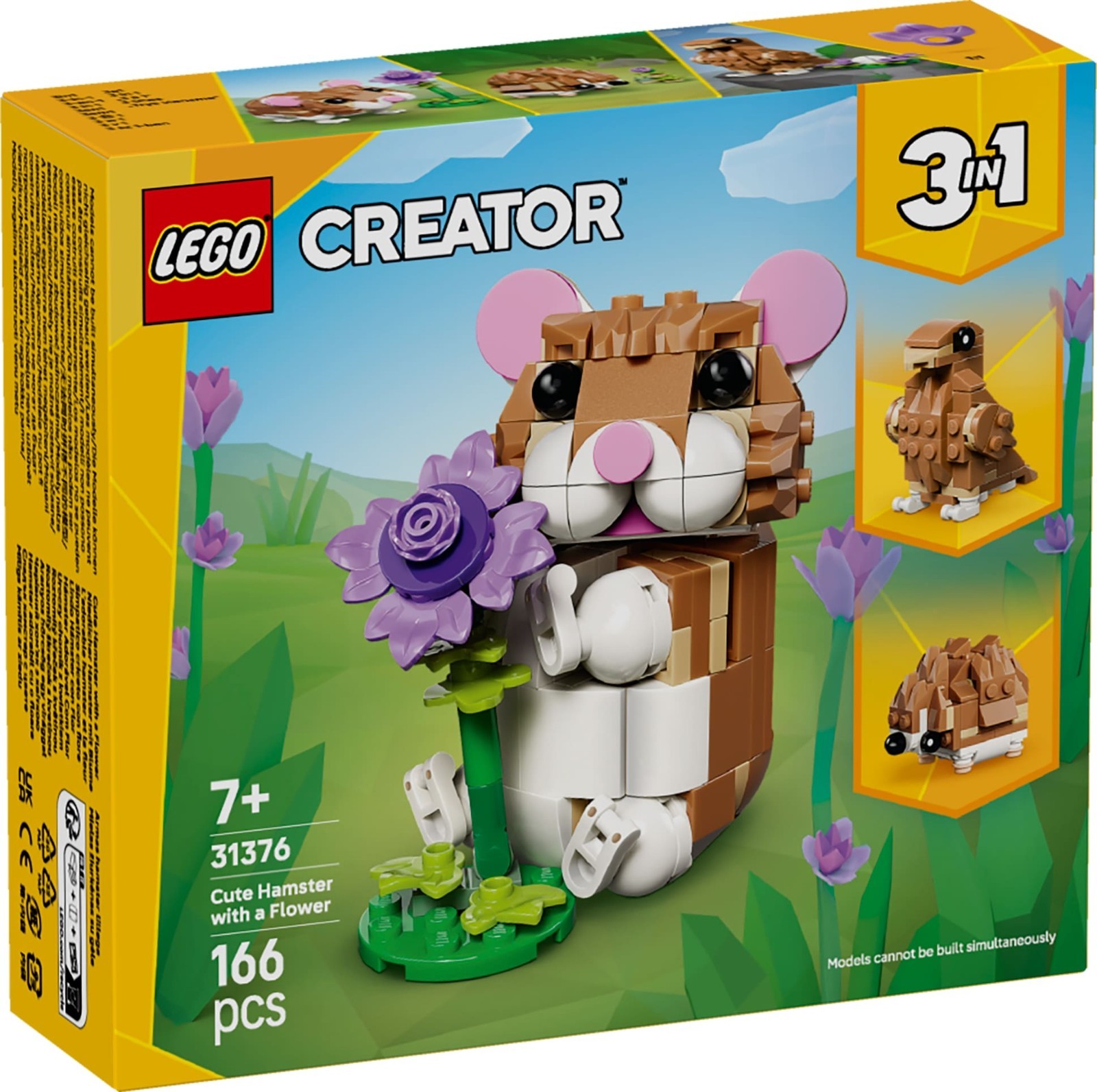 LEGO Creator 3in1 Cute Hamster with a Flower Toy 31376 - Bild 10