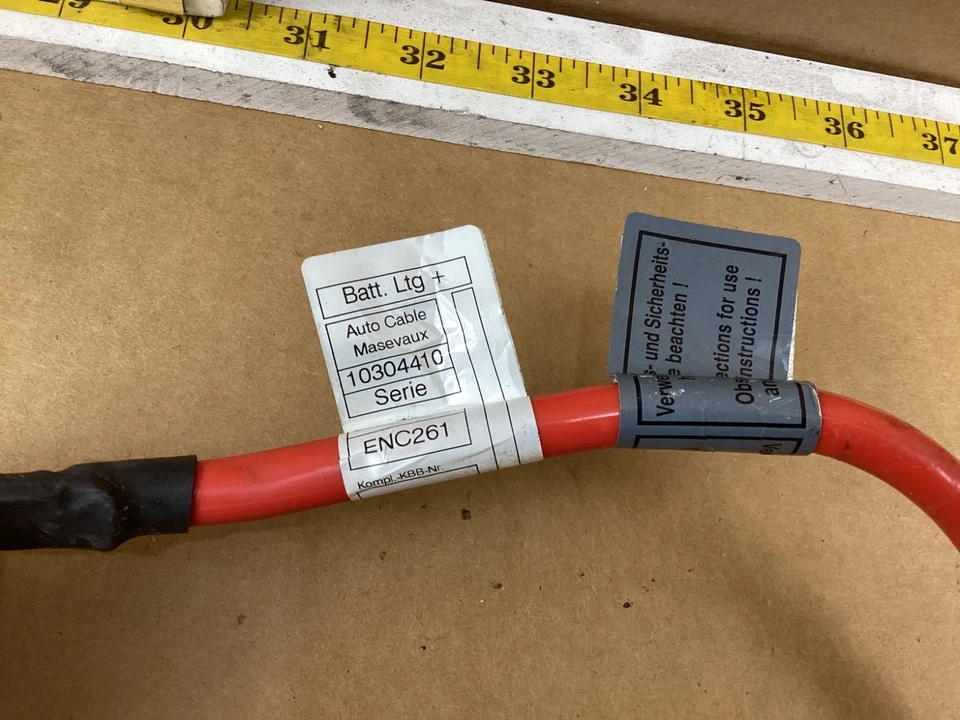 BMW 320i xDrive 2013-2018 2,0 L batería terminal positivo cable maletero 9214506 OEM Foto 2 de 4