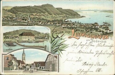 Ansichtskarte Ludwigshafen am Bodensee 1901  (Nr.890)
