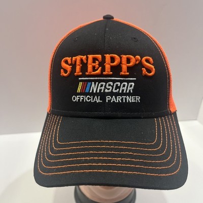 NASCAR Official Partner Stepp s Hat Snapback Black Orange