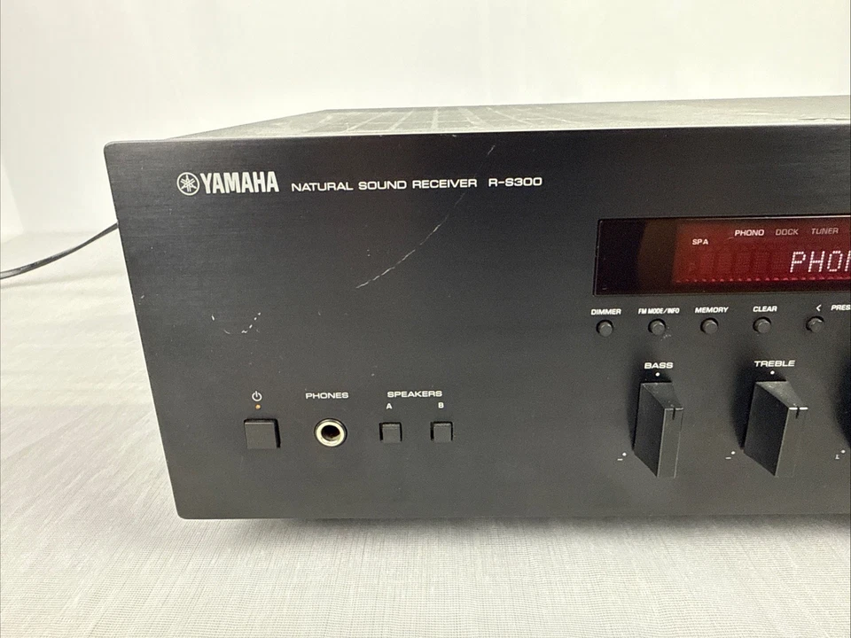 Yamaha R-S300 Natural Sound Receiver Tested W Remote 150W 2 Channel Bundle - Image 2 of 4