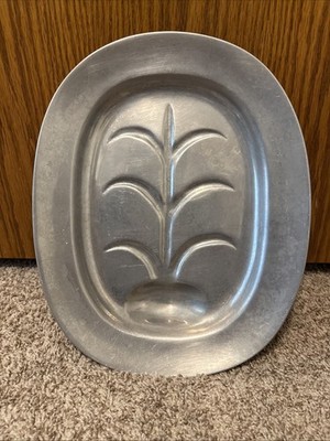 Wilton Pewter Meat Serving Carving Tray Juice Holder 14''x11.5'' Columbia USA Made