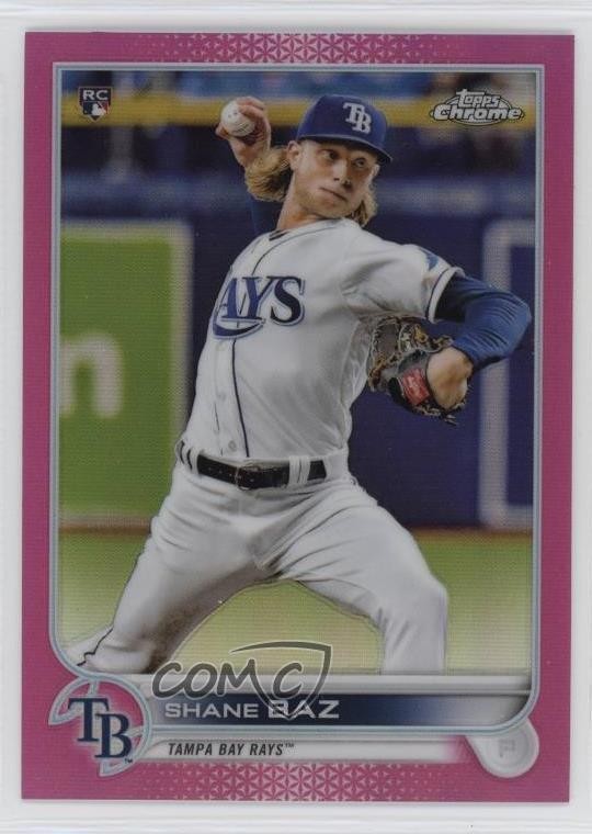 2022 Topps Chrome Pink Refractor Shane Baz #201 fm0