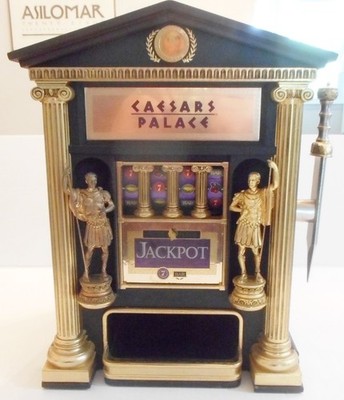 1989 Caesars Palace Franklin Mint Slot Machine with Caesars Coins