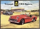 TRIUMPH TR3 SPORTS Car Sales Brochure 1958  #JC5837 242/3/58 USA
