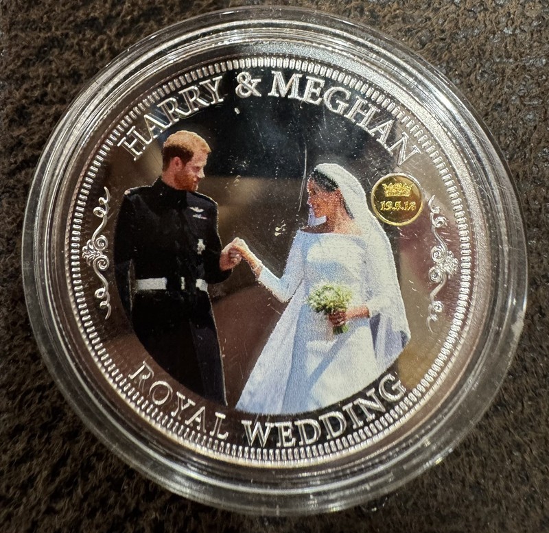 Harry And Meghan Royal Engagement And Royal Wedding  Silver Proof Coins