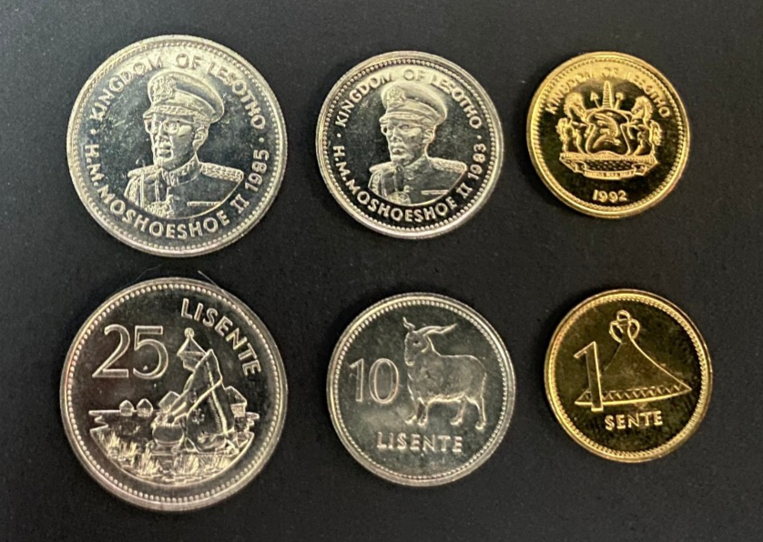 Lesotho 3 Coins Set 1, 10, 25 Lisente UNC World Coins | eBay