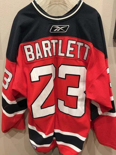 Hockey Jersey Trenton Devils Game Worn Size 54  Scott Bartlett