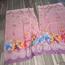 Girls Disney Princess Set Of 2 Window Drapes Curtains Puppy Kitten Horse