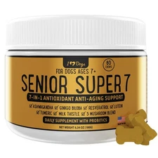 Senior Super 7 Daily Dog Multivitamin - 7-in-1 Vitamin for Dogs Supports Anti...