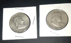 Lot Of (2) FRANKLIN HALF DOLLARS 1949 UNCIRCULATED FREE SHIPPING!