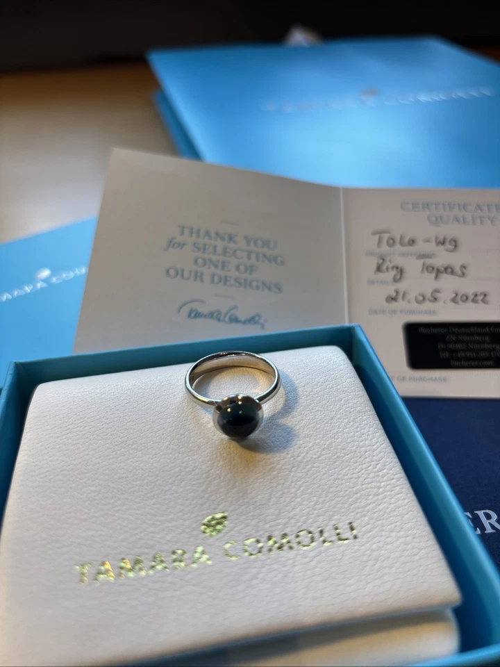 Original Tamara Comolli Ring BOUTON small Swiss Topas Größe 54 wie Neu - Bild 2 von 4