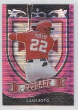 2021 Panini Chronicles Crusade Pink Pulsar Prizm Juan Soto #18 0xl5