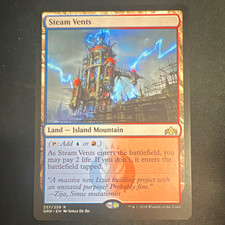 Wizards of the Coast MTG Steam Vents Guilds of Ravnica #257 Rare Regular Eng