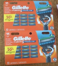 24 Gillette ProGlide Razor Blade refills - NEW SEALED (24 total) 2.29 per gallon