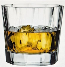 Whiskey Glasses Set of 4 - Old Fashioned Crystal Rock Tumbler Bourbon Scotch SEE