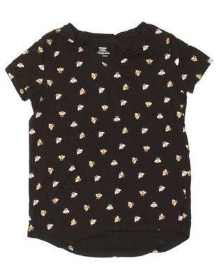Old Navy Mädchen Relaxed Fit Grafik T-Shirt Top 10-11 Jahre Large schwarz CA02