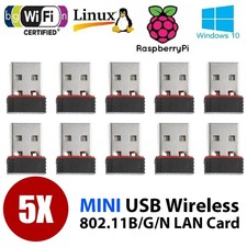 5X Realtek Mini USB Wireless 802.11B/G/N LAN Card WiFi Network Adapter ZT9101U
