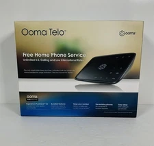 Ooma Telo Free Home Phone Service Base Station + Free Calling Account