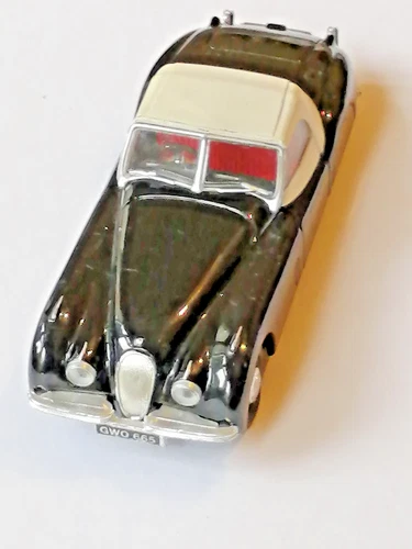 2026 AFFORDABLE GIFT.  CORGI TOYS MODEL CAR (JAGUAR) BLACK and WHITE TOP