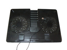 Laptop Cooling Pad Setup   Twin High  Airflow Fans   Adjustable Stand   Tested