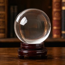 5.9" Photography Crystal Ball Sphere Decoration Lens Photo Prop Lensball Clear