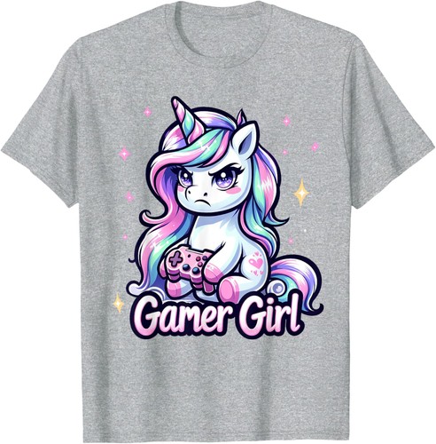 Camisa Unicornio Gamer Girl Linda Gamer Unicornio Niñas Mujeres Camiseta Sudadera con Capucha - Imagen 8 de 17