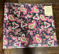 Recollections Scrapbook Album 12 x 12  10 pages Paisley Black Pink Green
