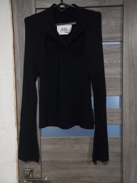 Women Katy Perry Top Black Viscose 38 / M / 46