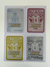 2025 Leaf Football Nation Isaac TeSlaa Printing Plate 1/1 Set Of 4 Detroit Lions