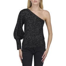 7 For All Mankind Womens Metallic Wool Pullover Sweater BHFO 7712