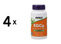 4 X Now Foods Egcg Green Tea Extract 400Mg (90 Vcaps) (180,57 Eur/Kg)