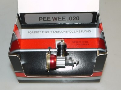 Vintage Cox Pee Wee .020 R/C Engine - neu/ovp