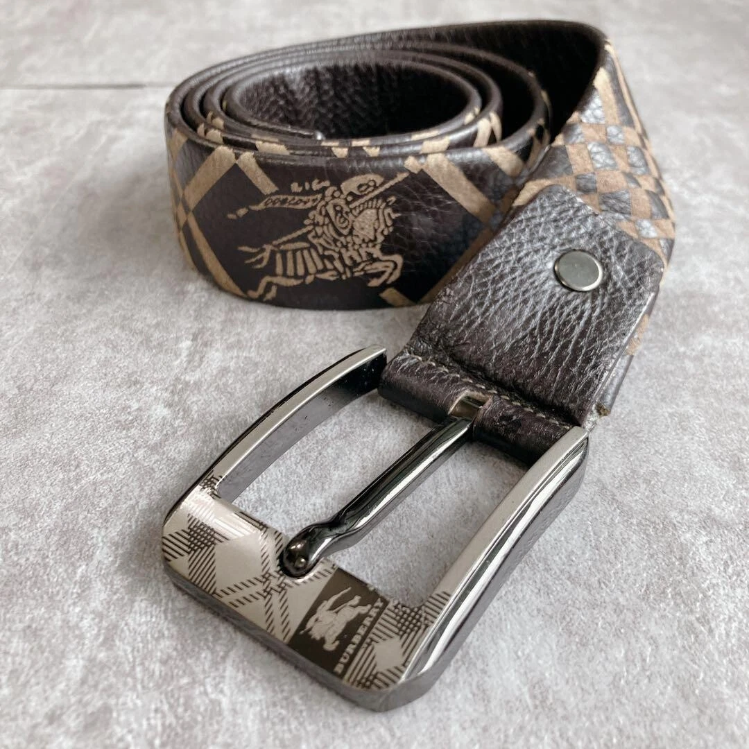 Burberry Leather Brown Belts for Men for sale | eBay