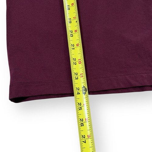 J. Jill Luxe Supima Elbow Sleeve Tee Womens XS Burgundy Red Pima Cotton Blend - Picture 8 of 8